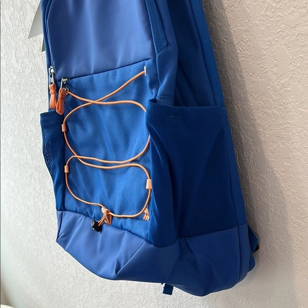 All in Motion Blue and Orange Sporty Backpack with Padded Straps